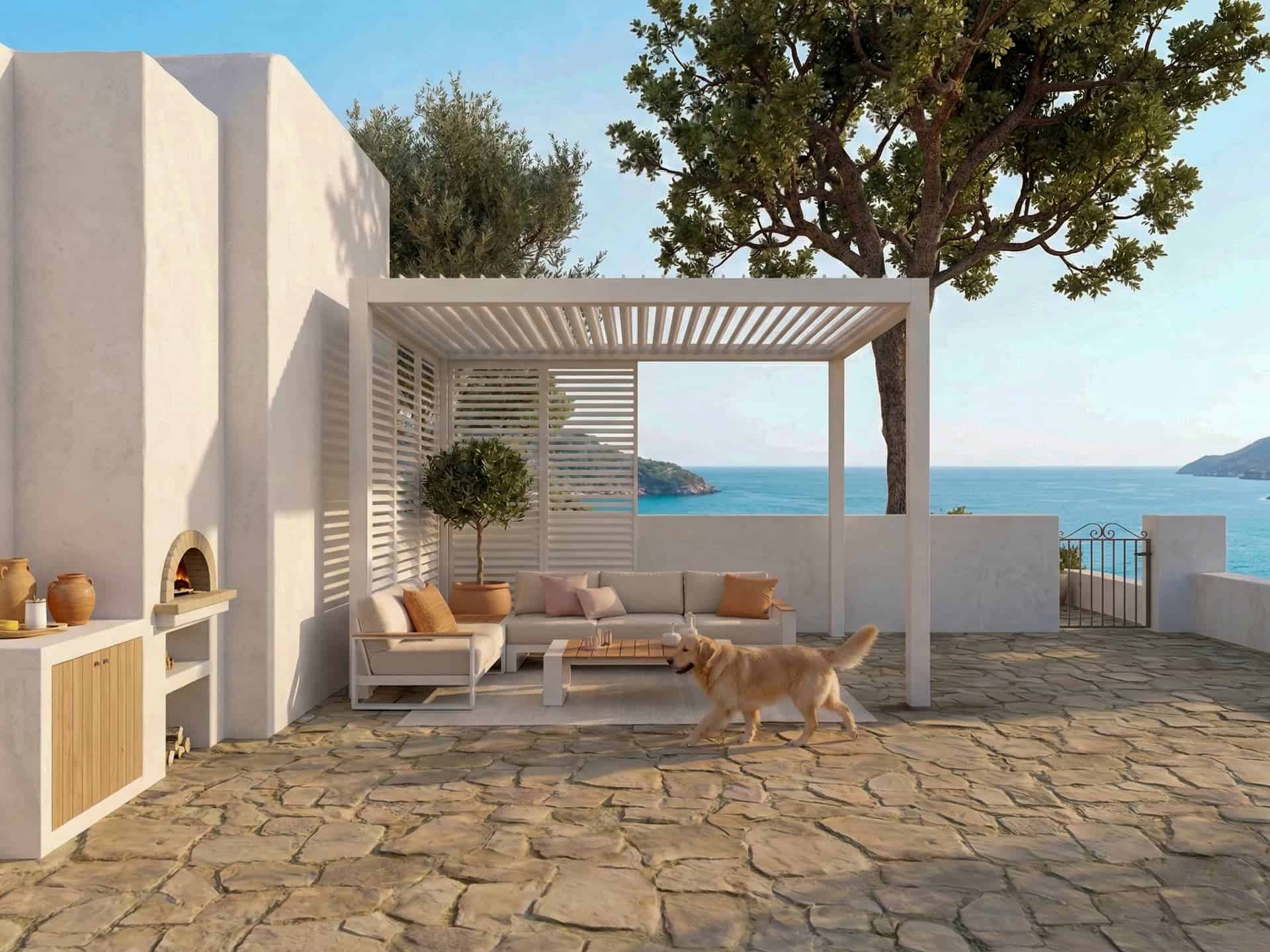Banner Rafi Pergola Bioclimatique Astra Pergola et espace extérieur aménagé – inspiration terrasse Naterial
