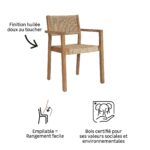 Fauteuil de jardin teck Ribeira 3