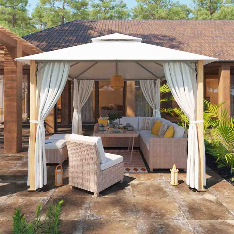 Sillón de jardín con cojín de aluminio Medena