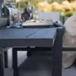 Mesa de comedor extensible de aluminio Athena