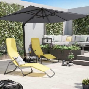 Sombrilla lateral Aura 280x390 Gris