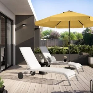 Sombrilla Central Avea 296 cms Amarilla