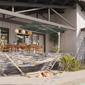 Sombrilla Lateral Aura 280x390 Verde