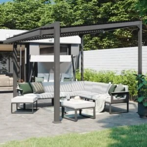 Pérgola Odyssea II 319x380 Gris oscuro