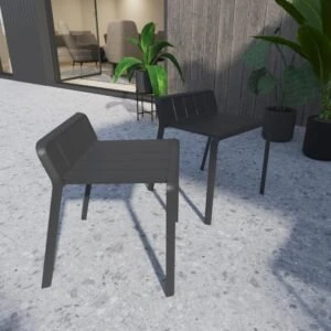 Banco Idaho 1 cuerpo gris