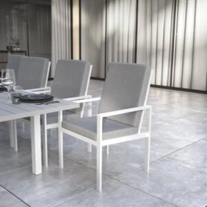 Set de 2 sillas Athena blancas