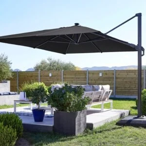 Sombrilla lateral Sonora Led 280x390 Gris Oscuro