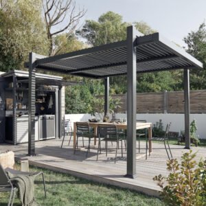 Pérgola Persea  320X360 Gris Oscuro