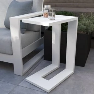 Mesa auxiliar de aluminio Athena