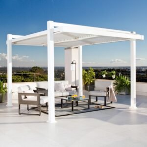 Pergola Persea 320x360 Blanca