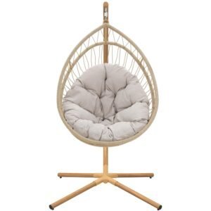 Silla colgante Ovo Beige
