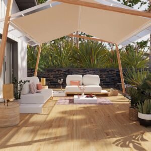 Pérgola Oxia 400X300 simil madera