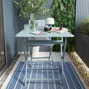 Mesa plegable Idaho 2 puestos celeste