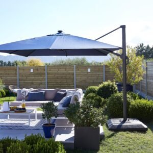 Sombrilla lateral  Sonora led  391x282, azul