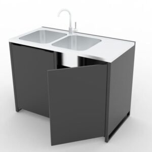 Módulo cocina exterior Europa con Pileta y Grifo
