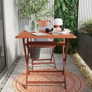 Mesa plegable Idaho 2 puestos naranja