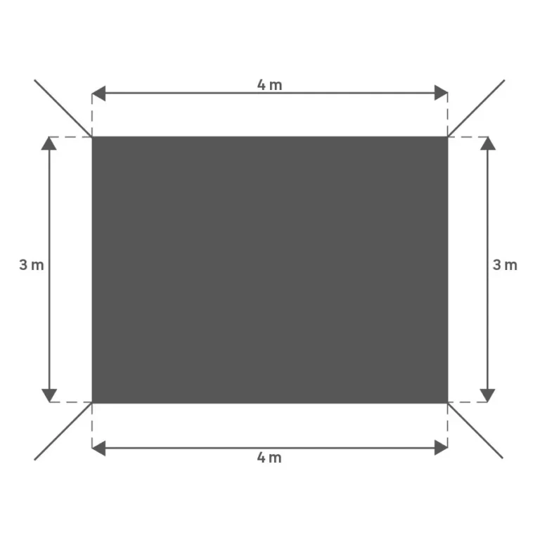 Lona sombra rectangular Hegoa