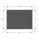 Lona sombra rectangular Hegoa