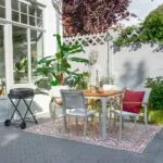 Silla comedor con apoyabrazos aluminio Oris