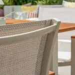 Silla comedor con apoyabrazos aluminio Oris