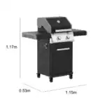 Barbacoa a gas Kenton II 2 quemadores