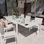 mesa lyra II ext 4-10 blanca