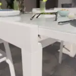 mesa lyra II ext 4-10 blanca det 2