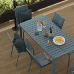 silla idaho azul agata con mesa