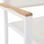 silla persea blanca detalle