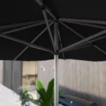 sombrilla aura II 290x290 gris detalle