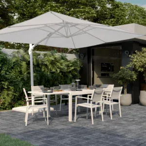 Sombrilla Lateral Sonora Led 280x390 Blanca