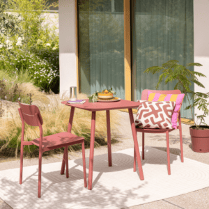 Mesa de comedor Anafi Fix 2p Rojo Bistró