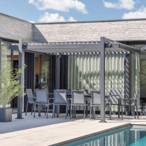Pérgola Odyssea Full Clima 320x358.5 Gris Oscuro
