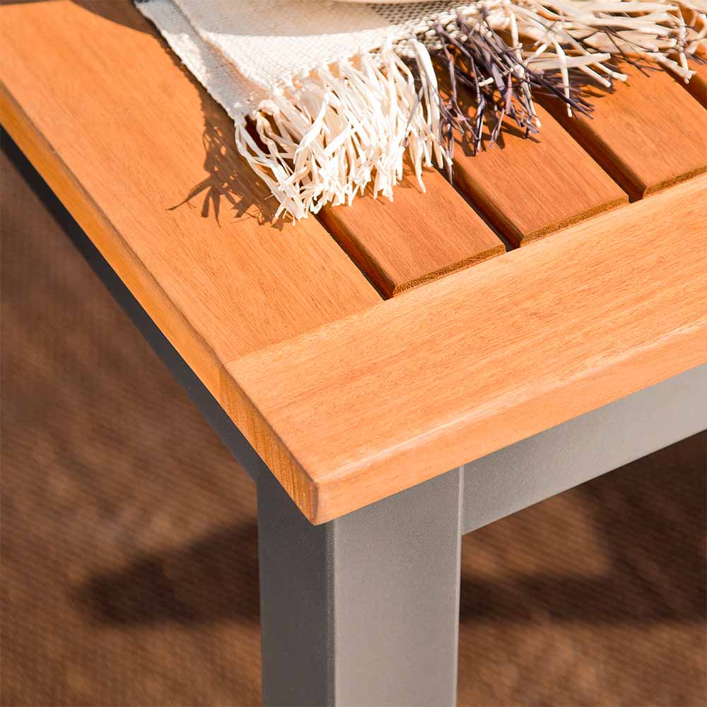 Dining table fix wood aluminum Oris