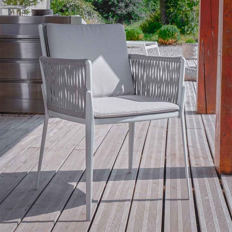 Dining armchair aluminum Hydra