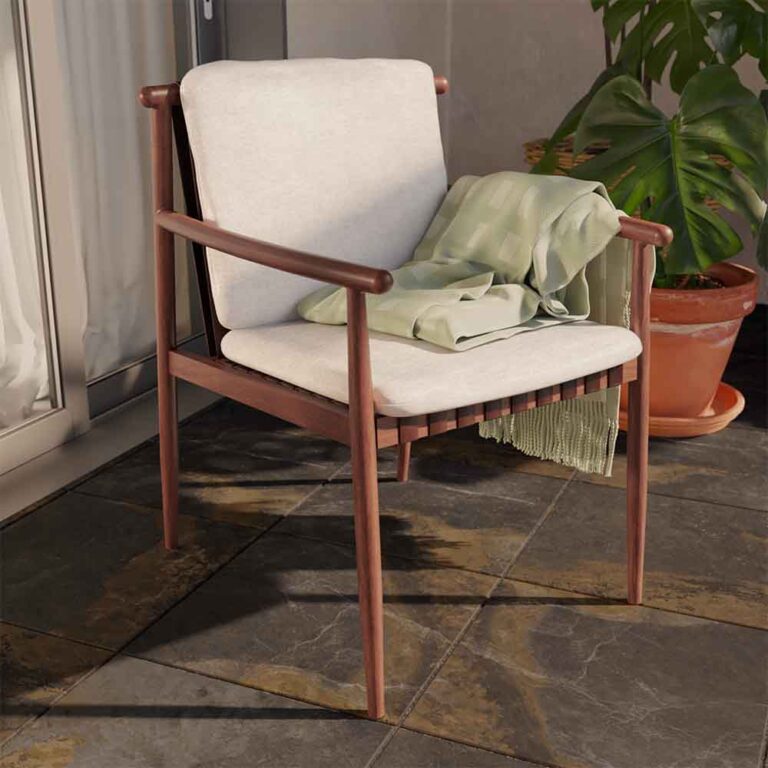Set of 2 dining armchairs aluminum Retro