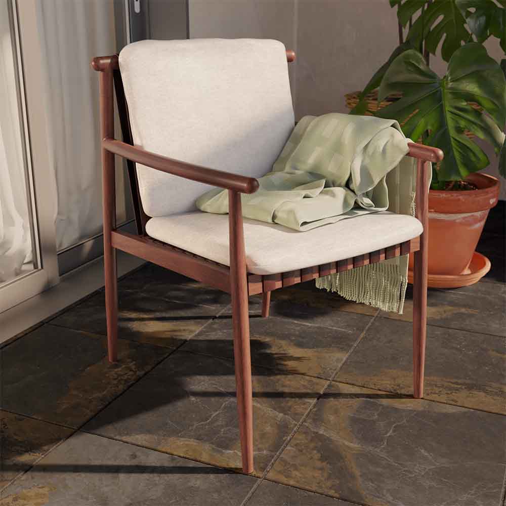 Set of 2 dining armchairs aluminum Retro