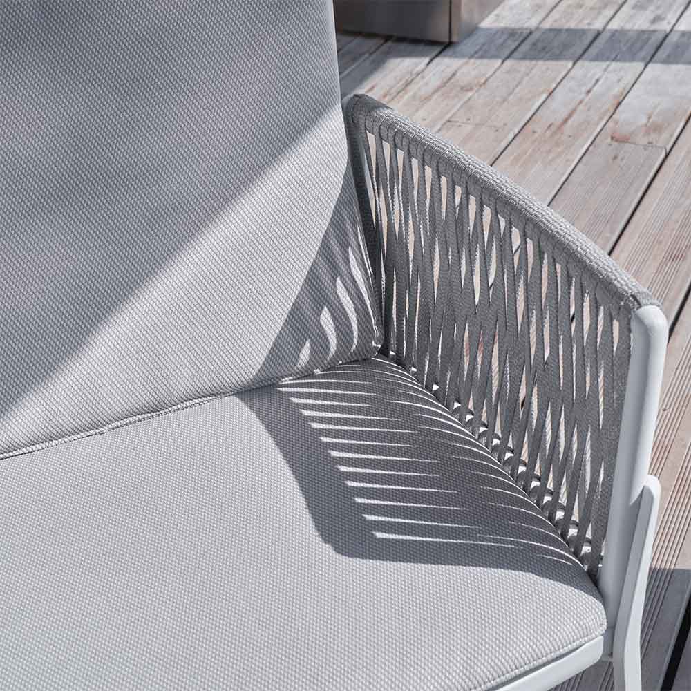 Dining armchair aluminum Hydra