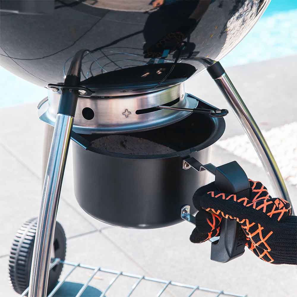 Charcoal barbecue with trolley diameter 57 cm Phoenix Beta III black