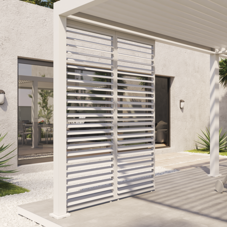 Adjustable slat panel for bioclimatic pergola Clima Astra 3x4 m, white