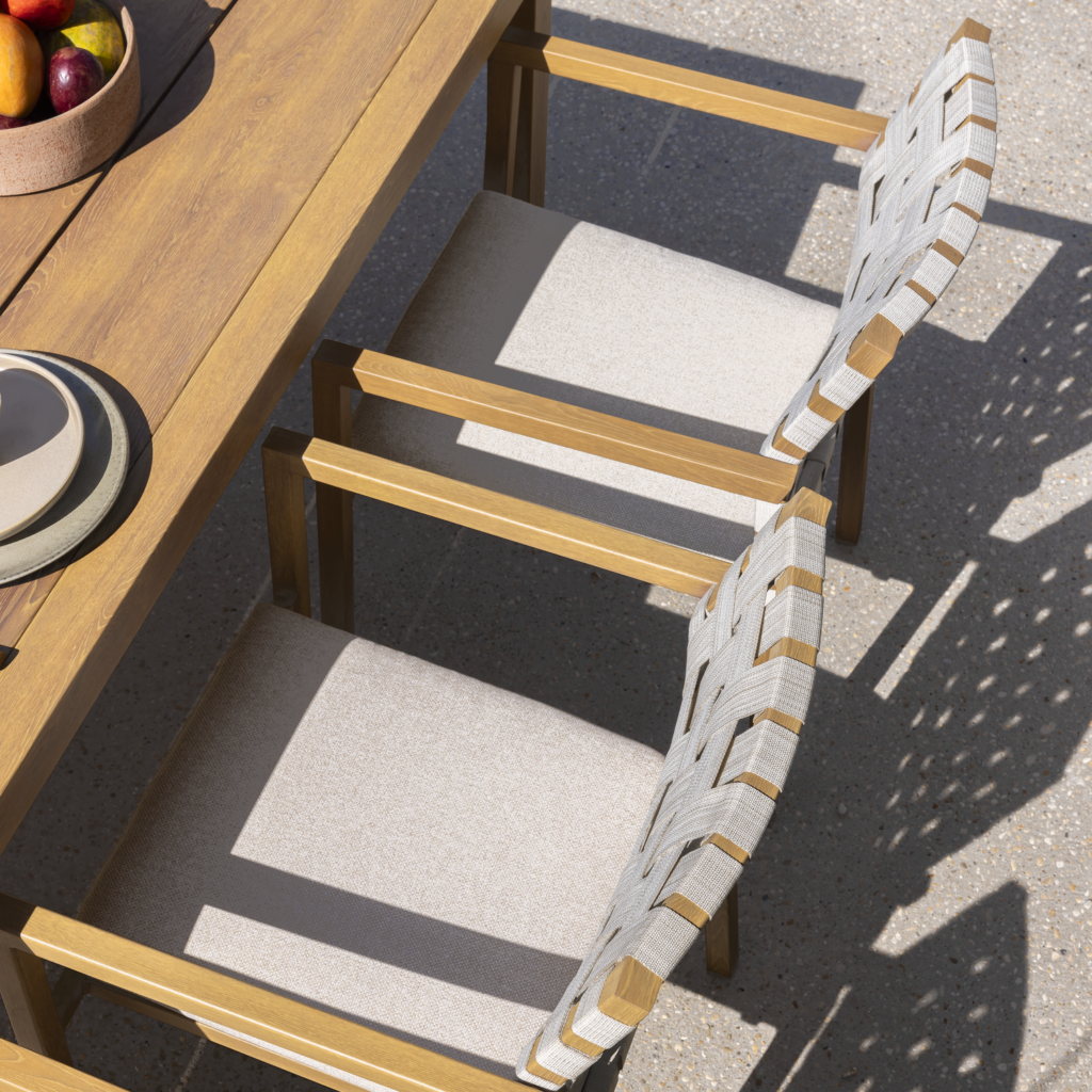 Garden chair aluminum Okinawa 1-seater, beige